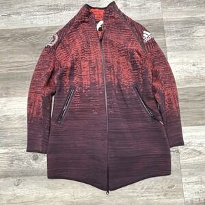 Boston‎ Marathon 2018 ZNE Track Red Adidas M Jacket Running EUC Long Coat